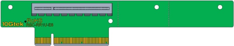 ipolex PCI- Express 8X Riser Card 270-Degree R-Angle Riser Adapter Card for 1U, Compatible with Supermicro RSC-RR1U-E8 - Image 4